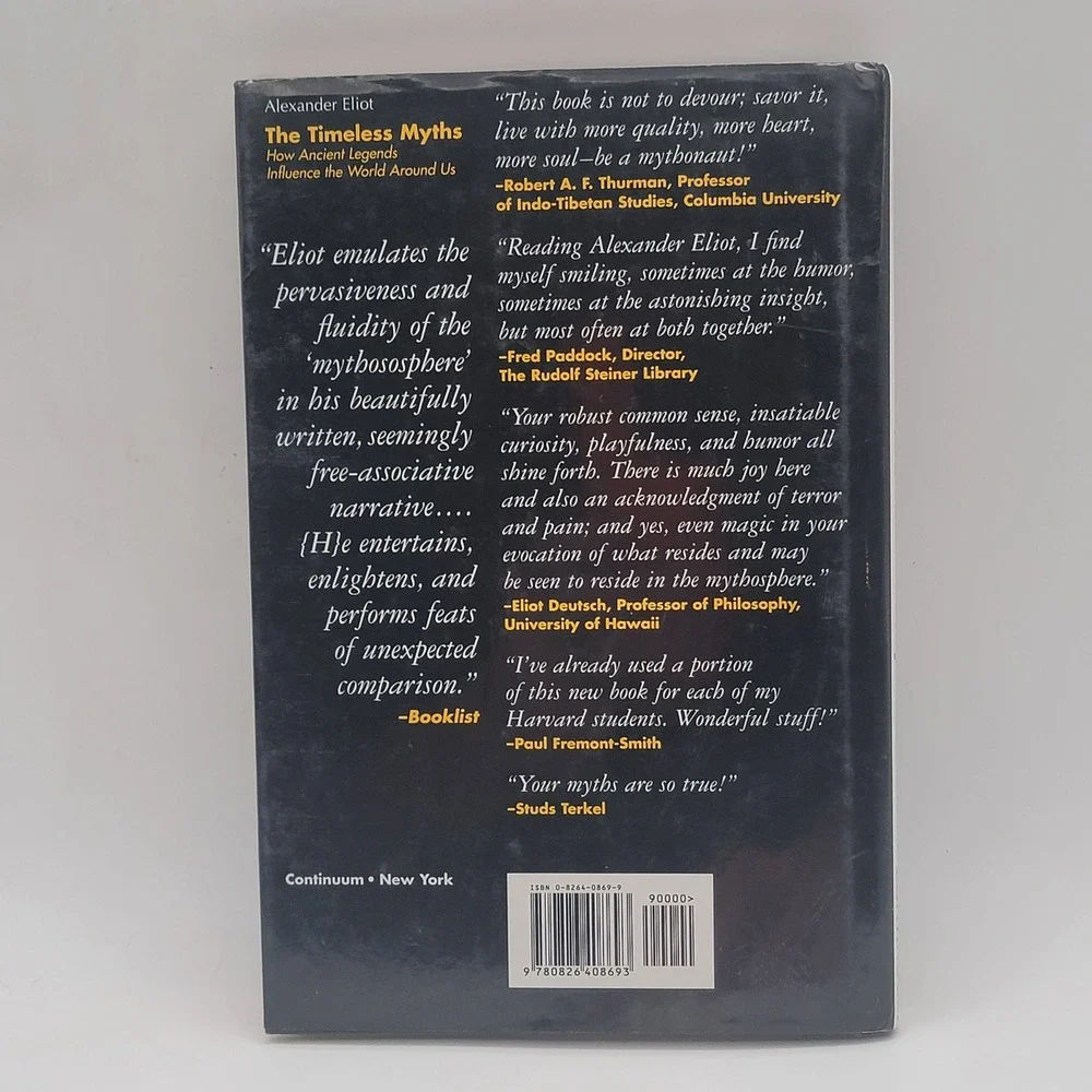 Alexander Eliot The Timeless Myths HC 1st Edition Mythology Legends Excellent‎